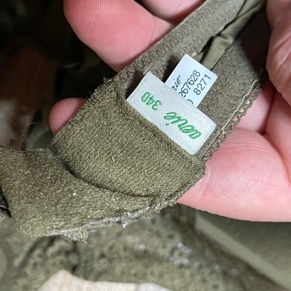 Aerie Army Green Woman’s Lace Accented Bra Size 34D - Picture 4 of 6
